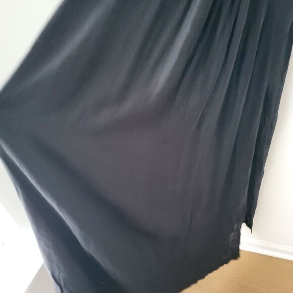 NWT BOHO ME Sleeveless Crochet Waist Maxi Dress Bohemian Black Size Medium - Picture 8 of 11